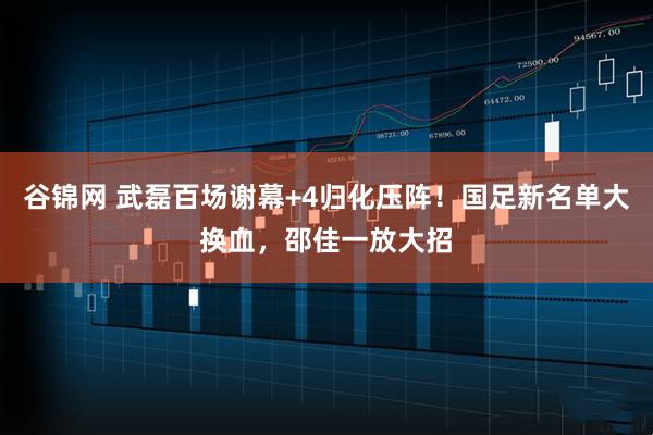 谷锦网 武磊百场谢幕+4归化压阵！国足新名单大换血，邵佳一放大招