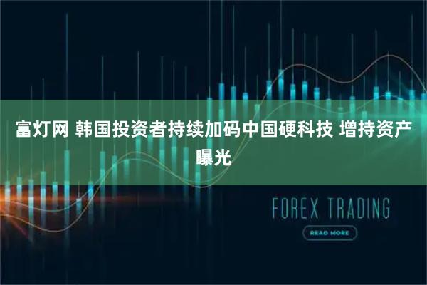 富灯网 韩国投资者持续加码中国硬科技 增持资产曝光