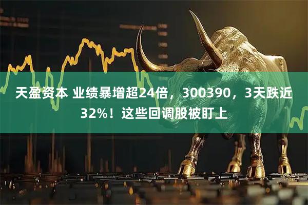 天盈资本 业绩暴增超24倍,300390,3天跌近32%!这些回调股被盯上